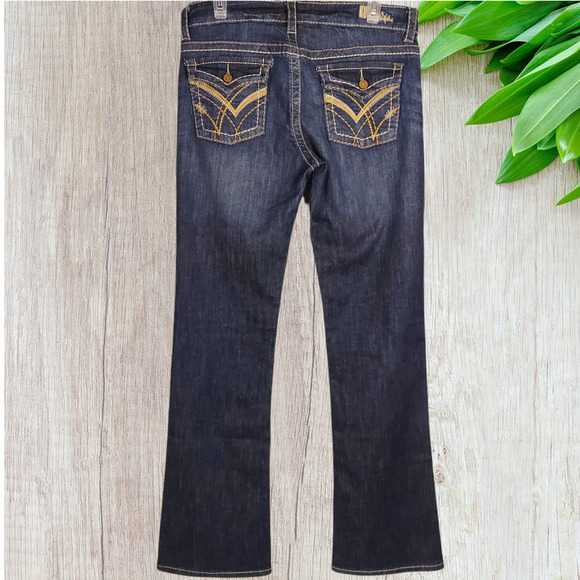 Kut From The Kloth Denim Dark Wash Bootcut Jeans Size 6 - Picture 2 of 7